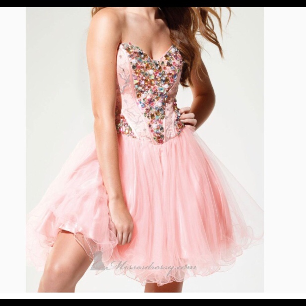 Pink Beaded Terani Couture Dress